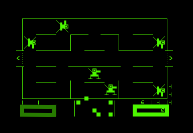 Wizard of Wor game screenshot for Commodore PET